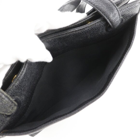 CHANEL Black Caviar Leather Tote Bag - Picture 9 of 16